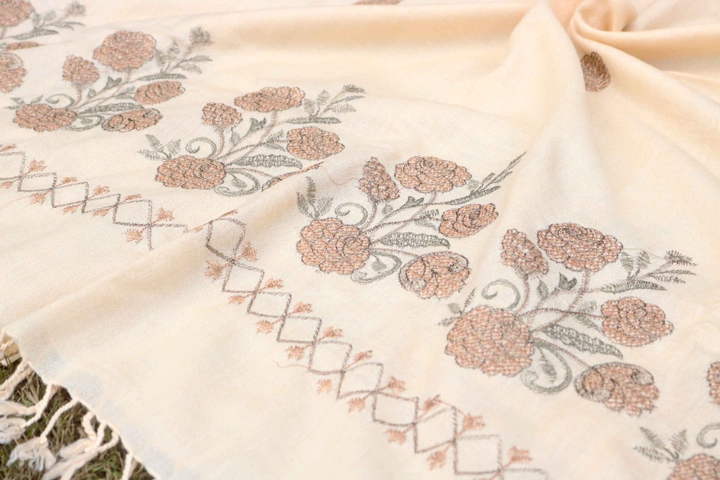 Swati Khaddi Embroidered Wool Shawl