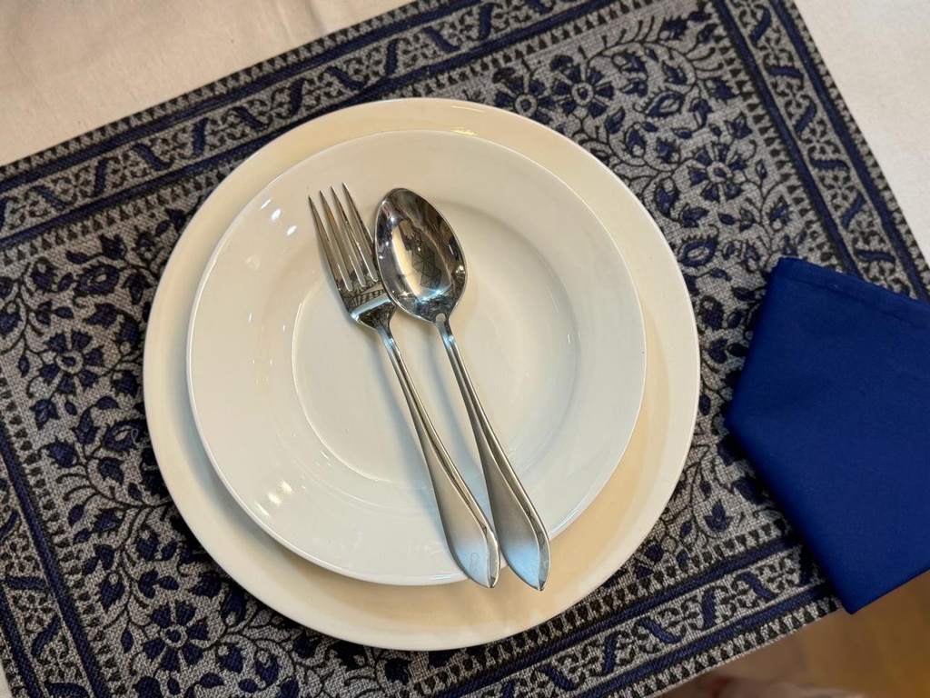 Block-printed Table Mats with Napkins - Set of 6