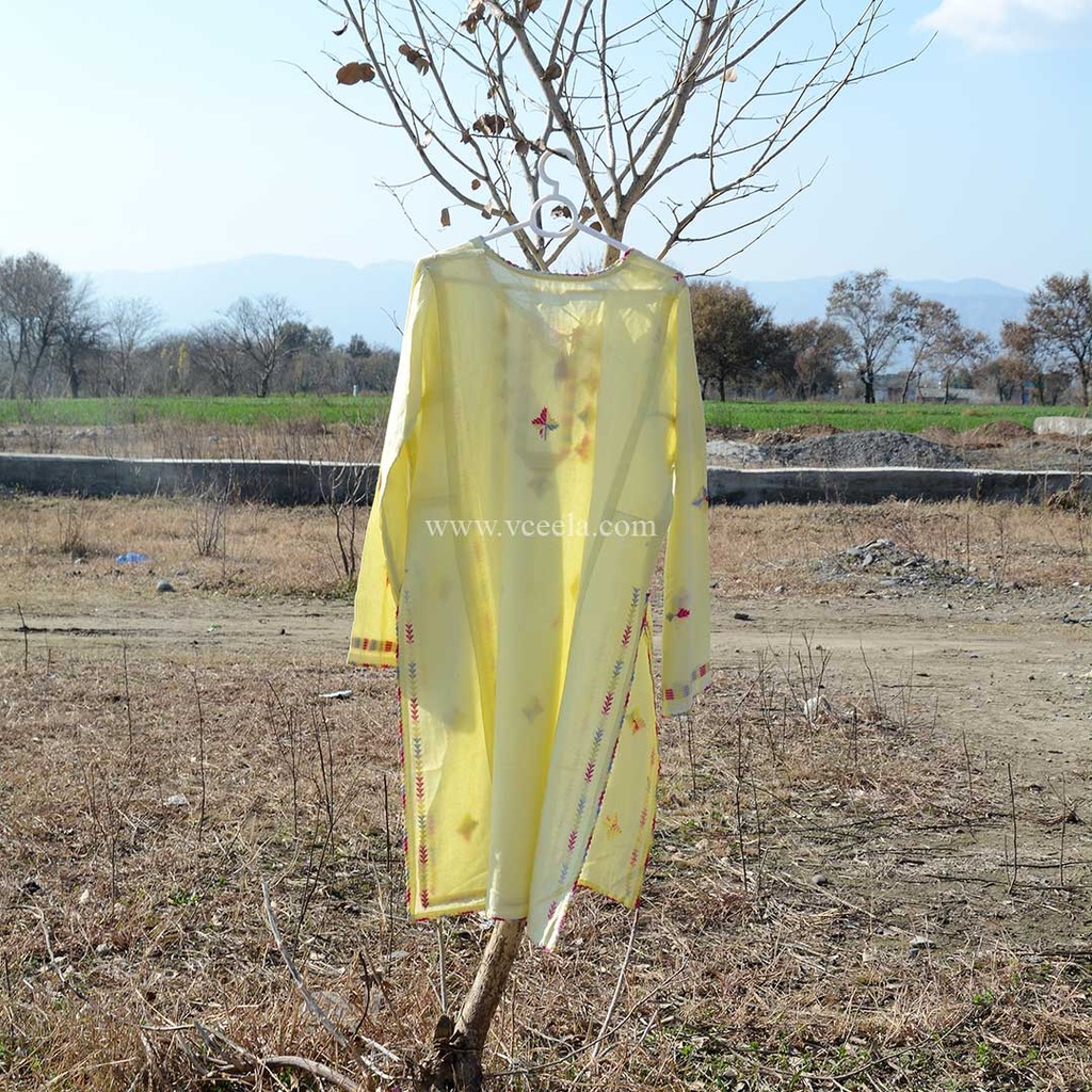 Phulkari Khadr Embroidered Kurta