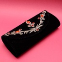 Hand embroidered clutch 