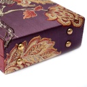 Hand embroidered clutch