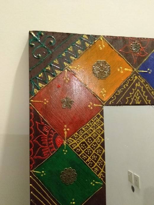 hand painted mirror IMG # 2