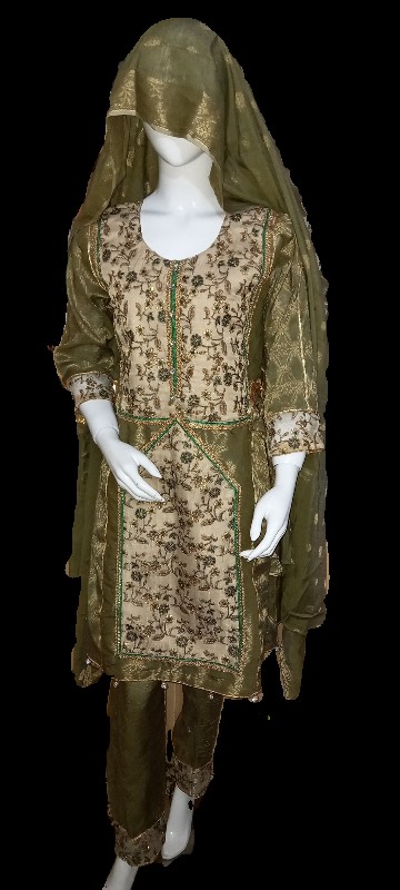 Olive Green Fancy Balochi IMG # 1
