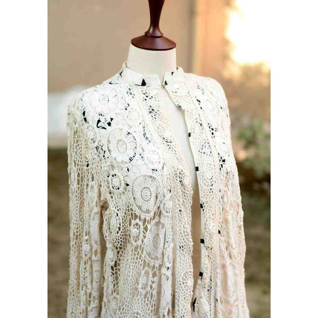 Ladies embroidered long gown IMG # 1