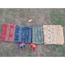 Ajrak shawls with mirror work
