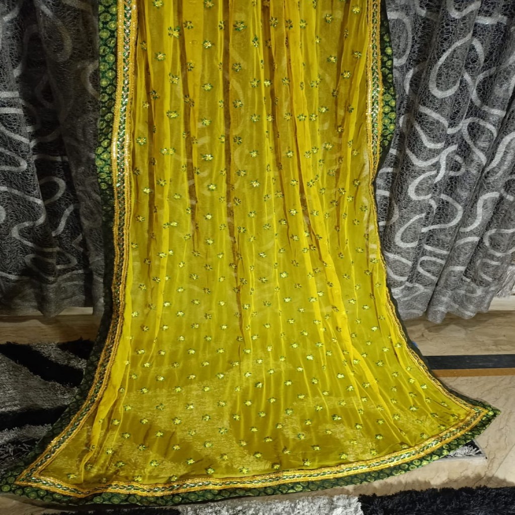 Beautiful mehndi dupatta
