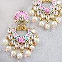 Statement Hand Painted Pearl Earring