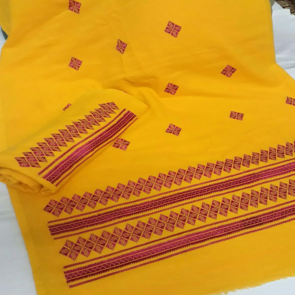 Hand Embroided 3pc Phulkari Suit