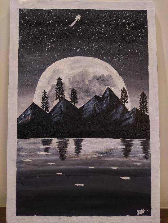 Acrylic painting on Canvas.
