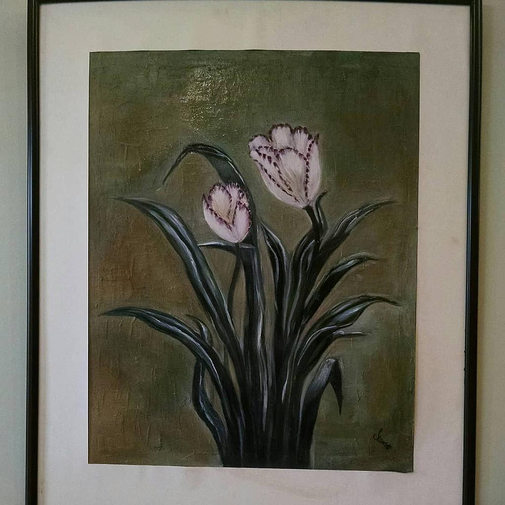 Oil Painting On Plaster Of Paris