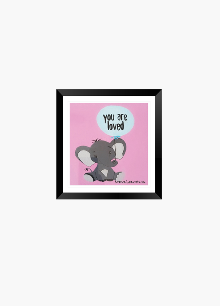 Wall frame for baby’s room.