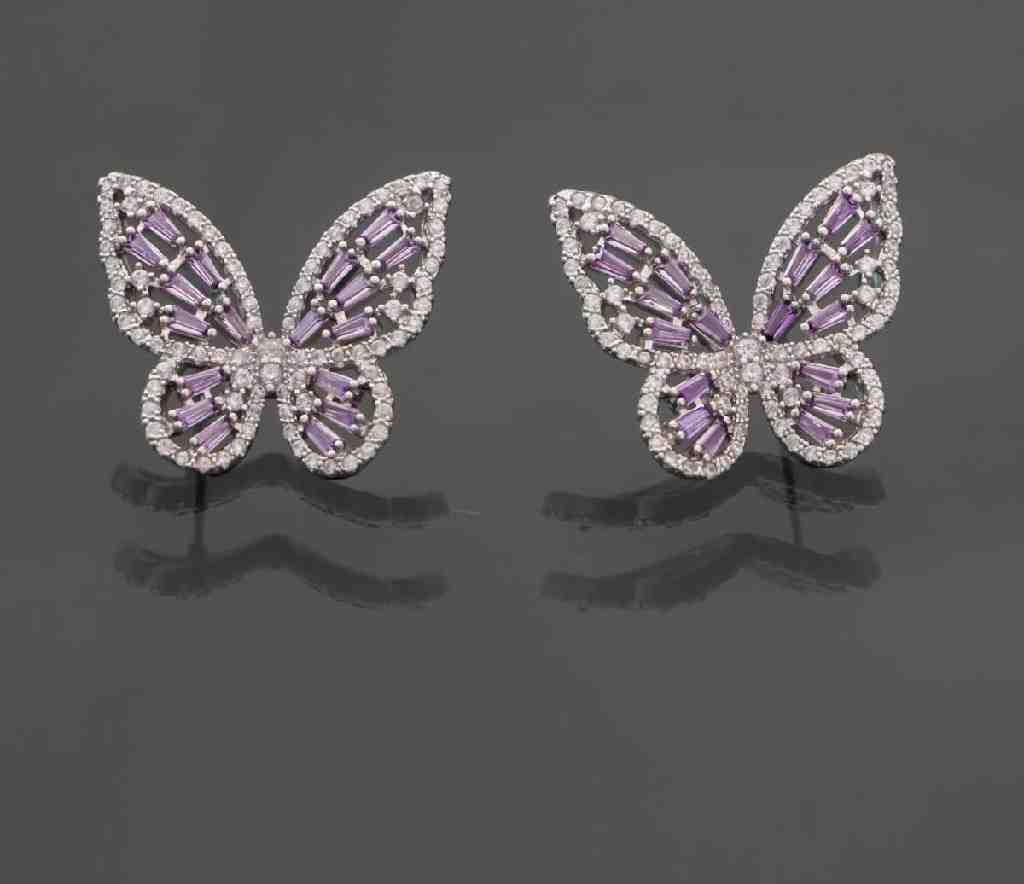 Butterfly Zircon Earrings