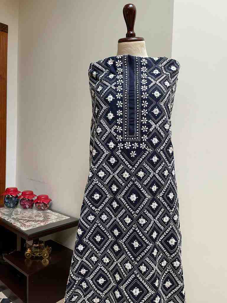 Shirt with Paka Tanka and Chikankari