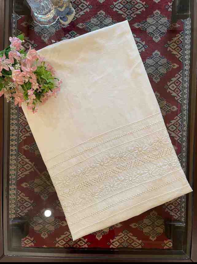 Hand Embroidered Shalwar with Tarkashi and Satin Stitch
