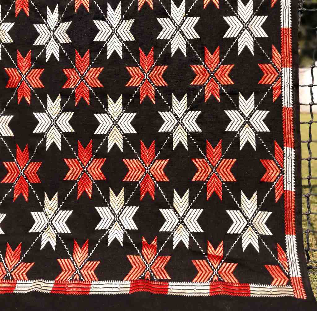 Embroidered Phulkari Shawl       