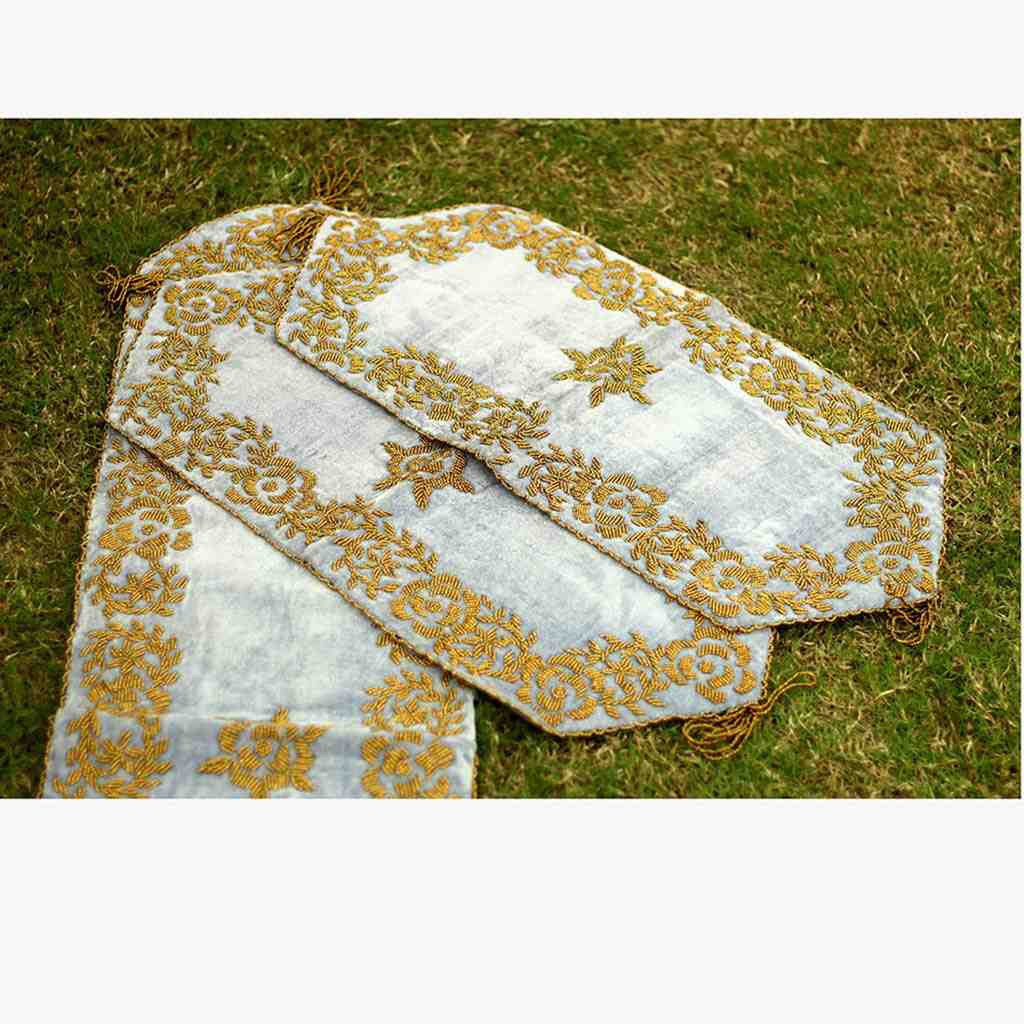 Hand Embroidered Table Runner Set
