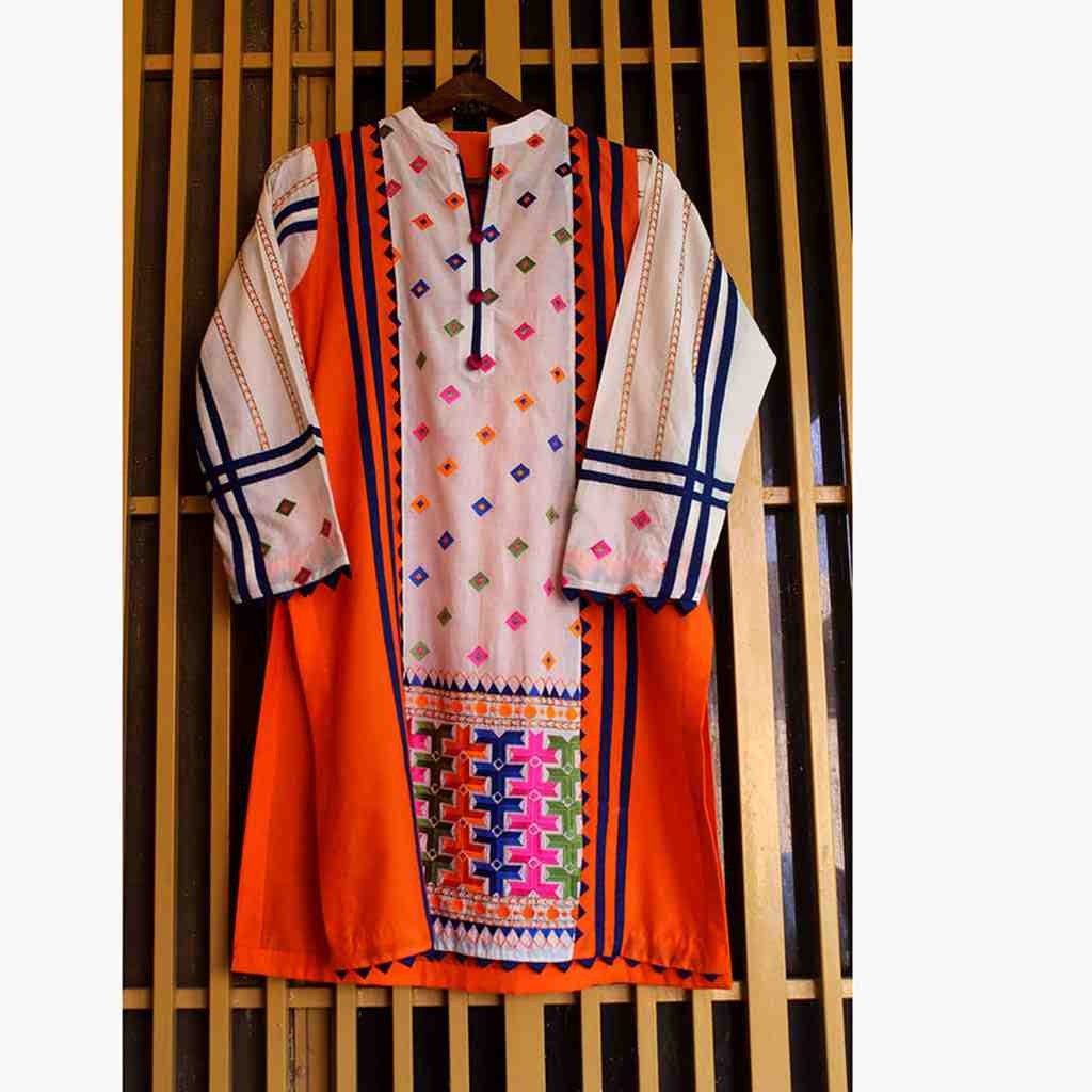 Stitched Embroidered Shirt