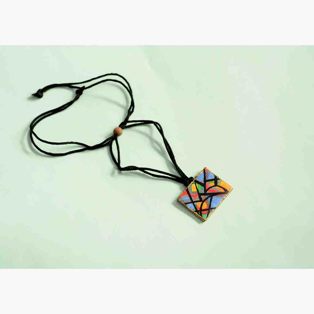 Necklace in abstract art