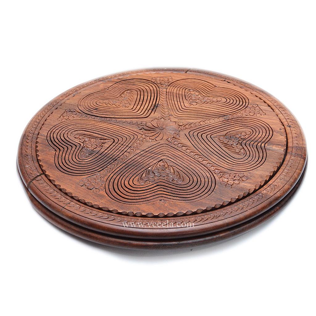 Handcrafted Wooden Collapsible Basket
