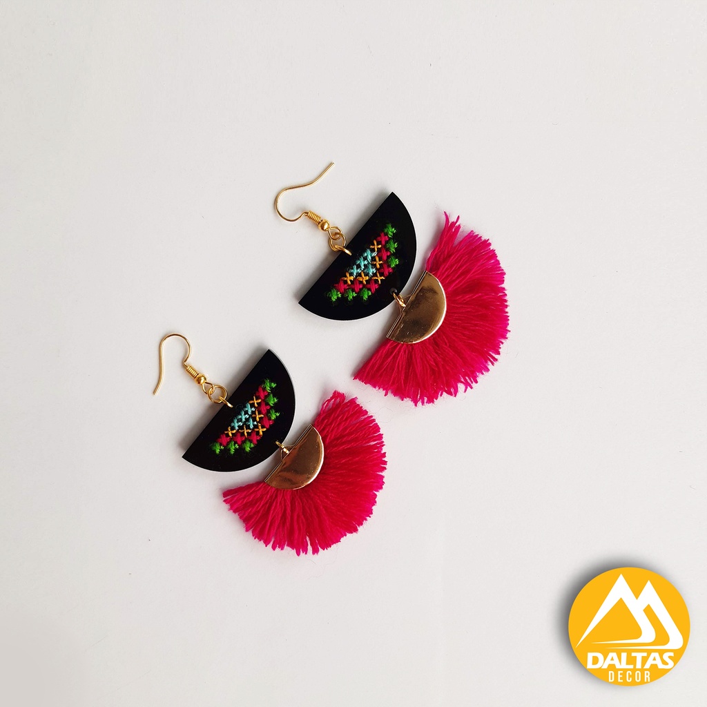 Earrings Embroidered
