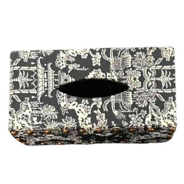 Chinese Black Tissue Box