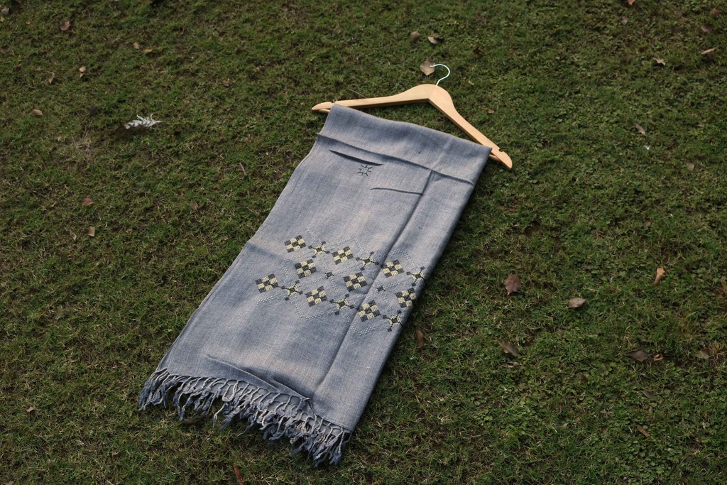 Swati Khaddi Embroidered Wool Shawl