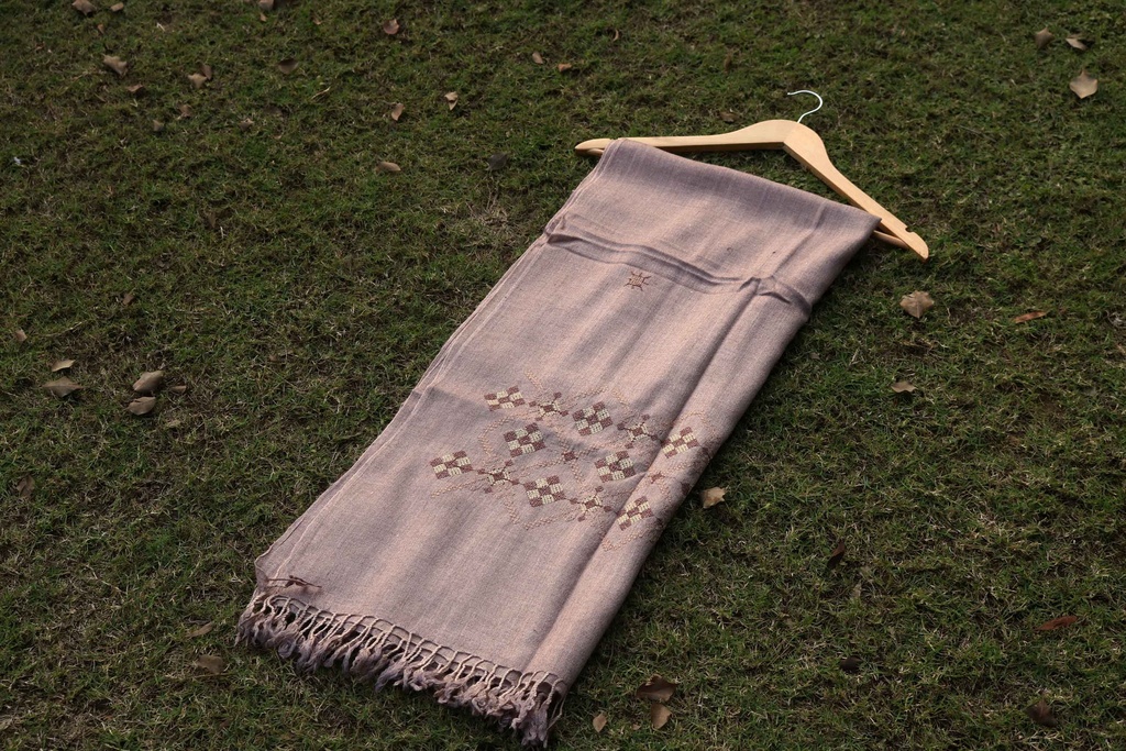 Swati Khaddi Embroidered Wool Shawl