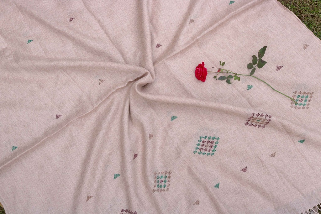 Swati Khaddi Embroidered Wool Shawl