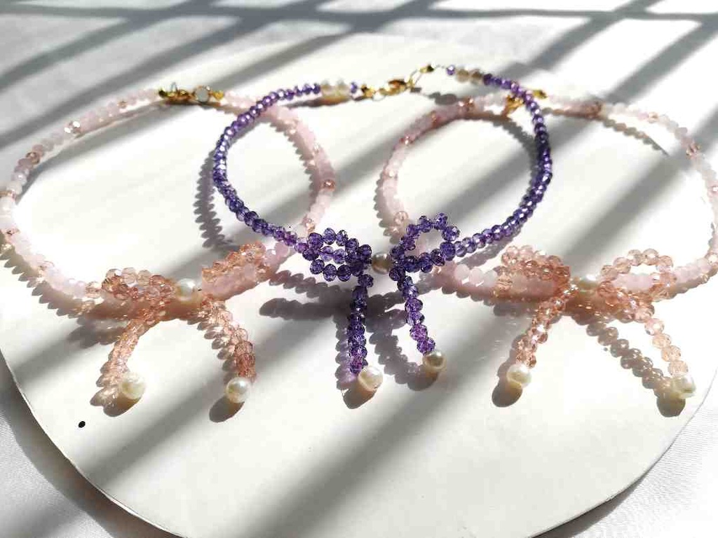 Pearl Bow Pendants
