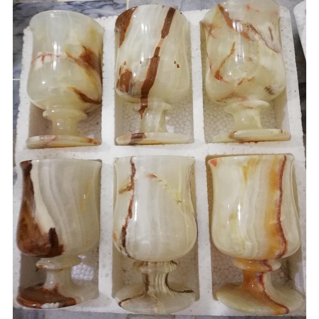 Onyx Marble Cup Set