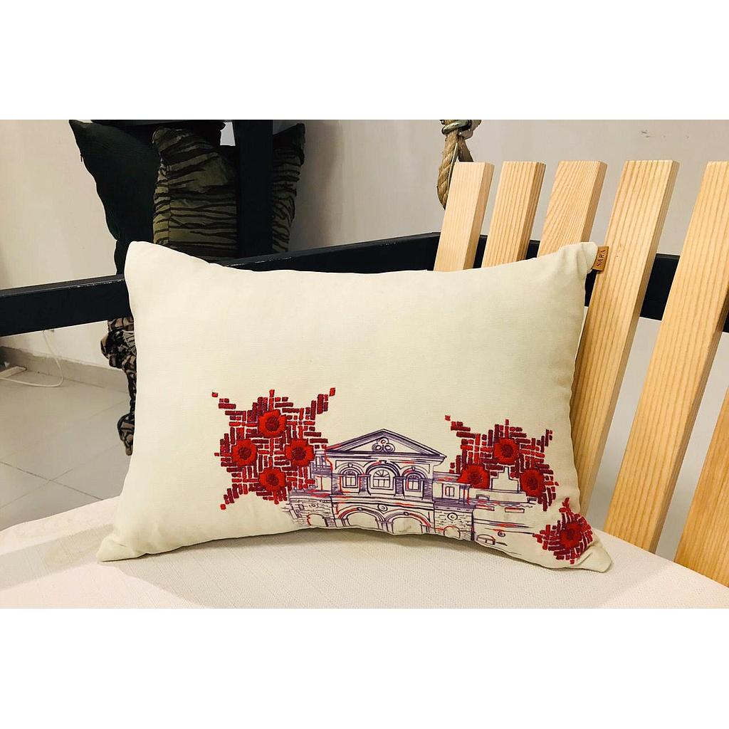 Hand Embroidered Cushion Cover