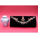 Hand embroidered clutch