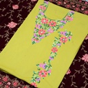 Ladies hand embroidered shirt piece