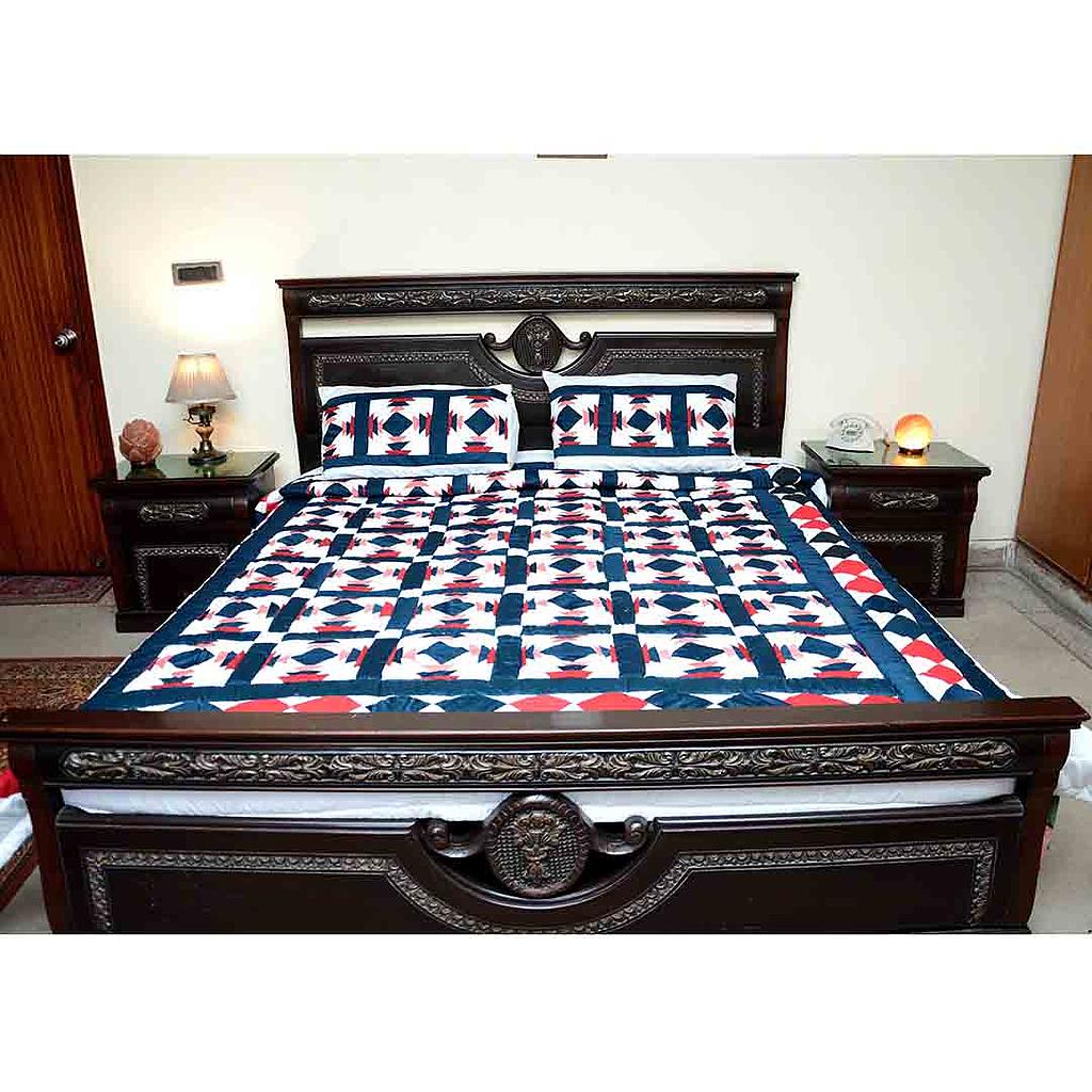 Patchwork Quilted Bed Cover Set