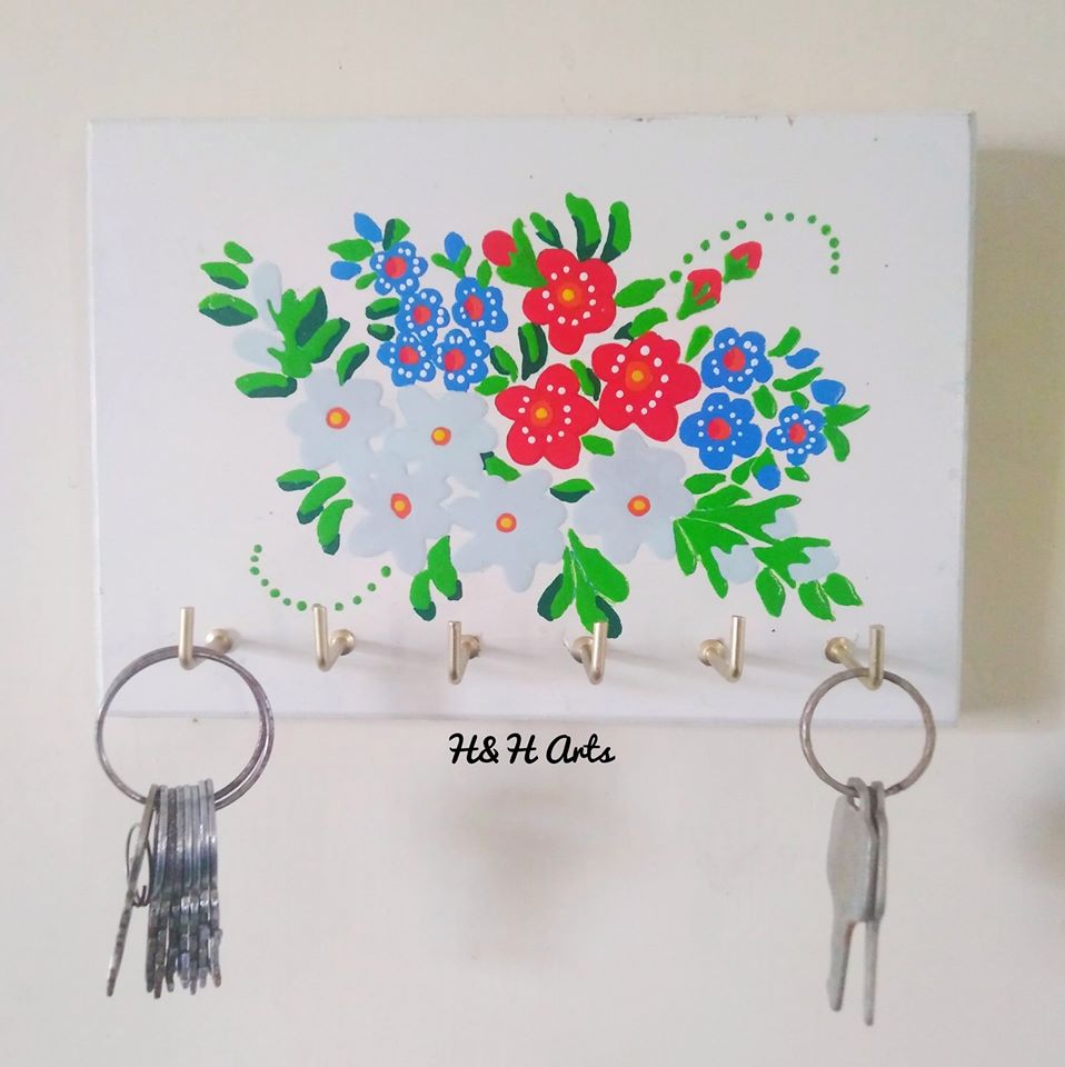 Hand Painted Keys Holder