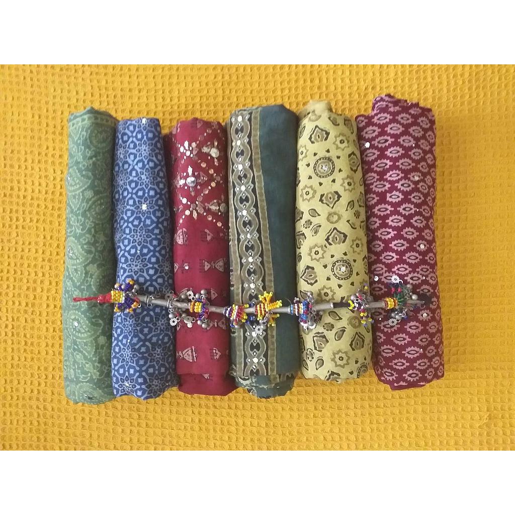 Ajrak mukesh work shirts