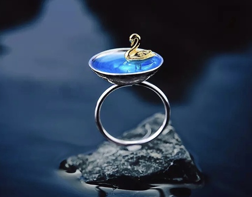 [PK3216-JW-GEN-009983] Swan Ring