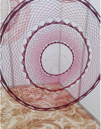 [PK3309-HM-WLH-010360] 2 Patterned Dream Catcher