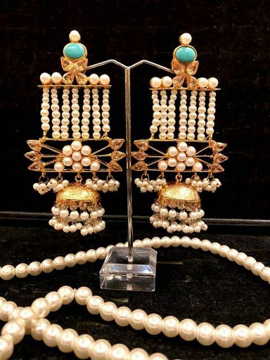 [PK2838-JW-EAR-011976] Bead Jhumka
