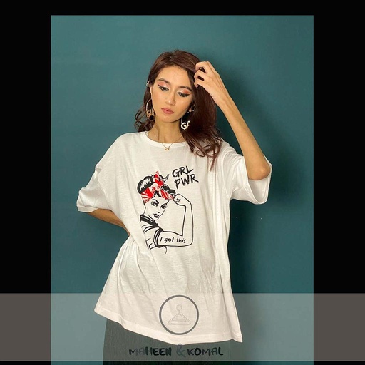 [PK3564-CL-GEN-012179] Girl power tee