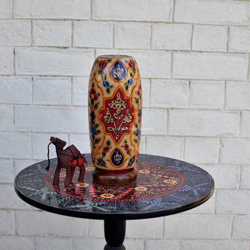 [PK1918-HM-LMP-19472] Hand Painted Camel Skin Lamp