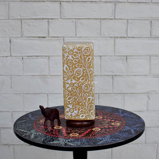 [PK1918-HM-LMP-19485] Hand Painted Camel Skin Lamp