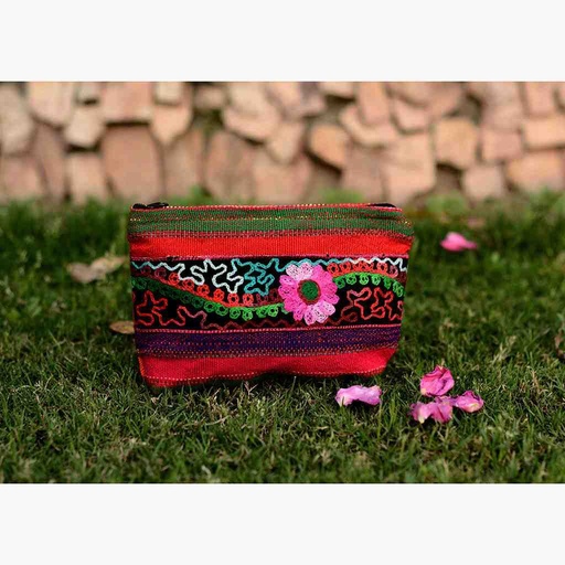 [PK6796-BG-HAN-019811] Hand Embroidered Traditional Bag 
