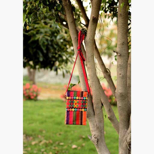 [PK6796-BG-SHO-019821] Hand Embroidered Traditional Bag 