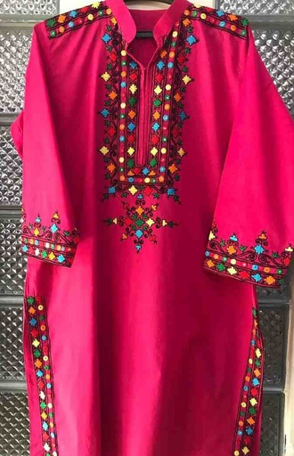 [PK7192-CW-PRT-022246] Balochi Embroidered 3pc Suit