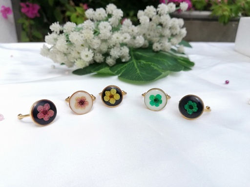 [PK4119-JW-RNG-023468] Floral Rings