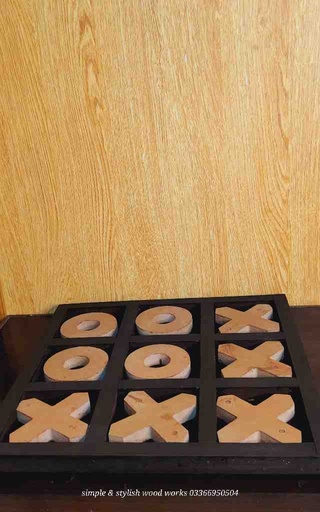 [PK7880-CF-WOO-024895] Wooden Tic Tac Toe