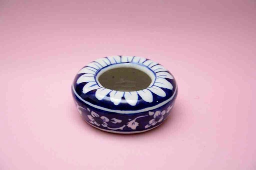 [PK0023-CF-BPO-025699] Blue Pottery Ash Tray