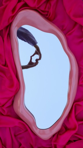 [PK8388-HM-DCR-028251] Pink Lemonade  Blob Mirror