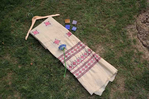 [PK8540-CW-SCF-028739] Pashmina Embroidered Shawl
